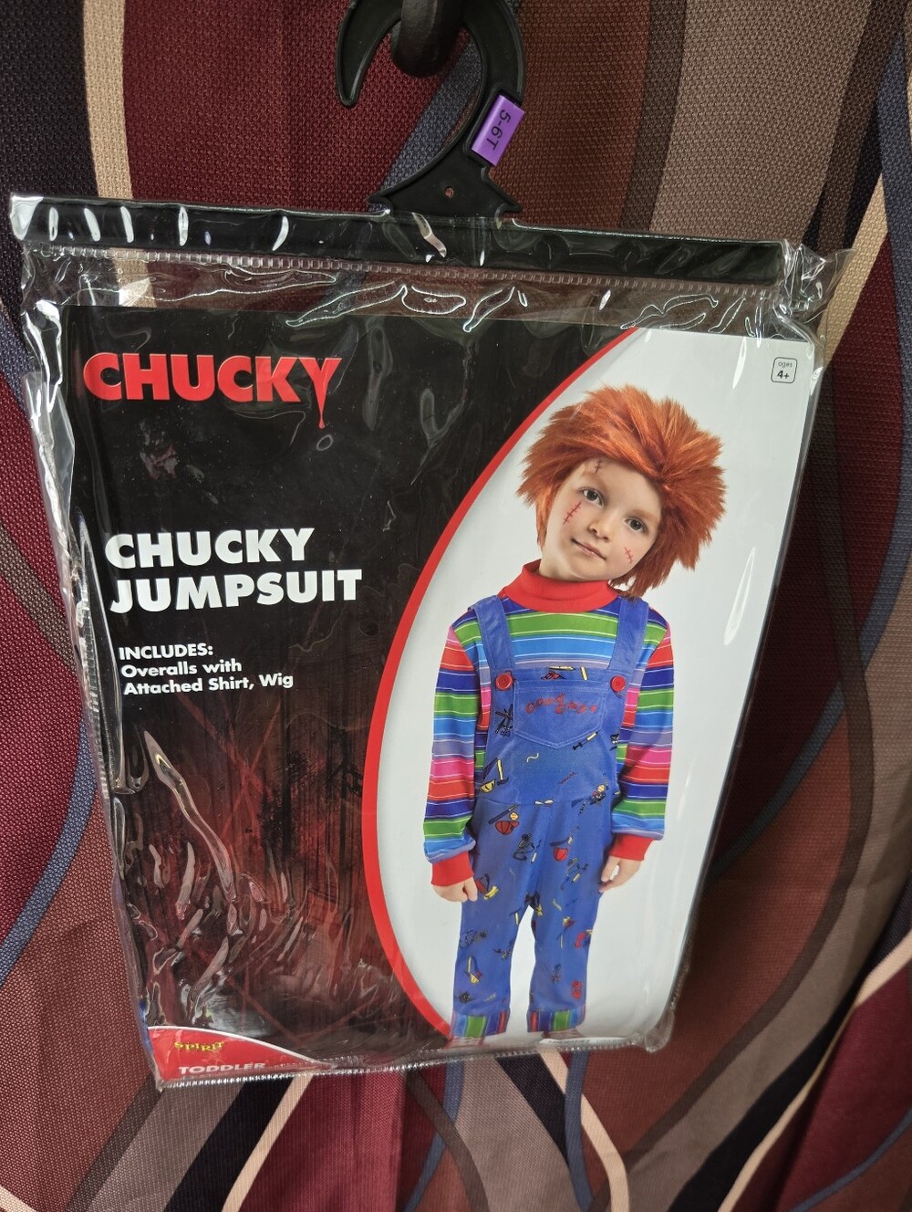 Chucky Toddler Halloween Spirit Costume ize 5T-6T